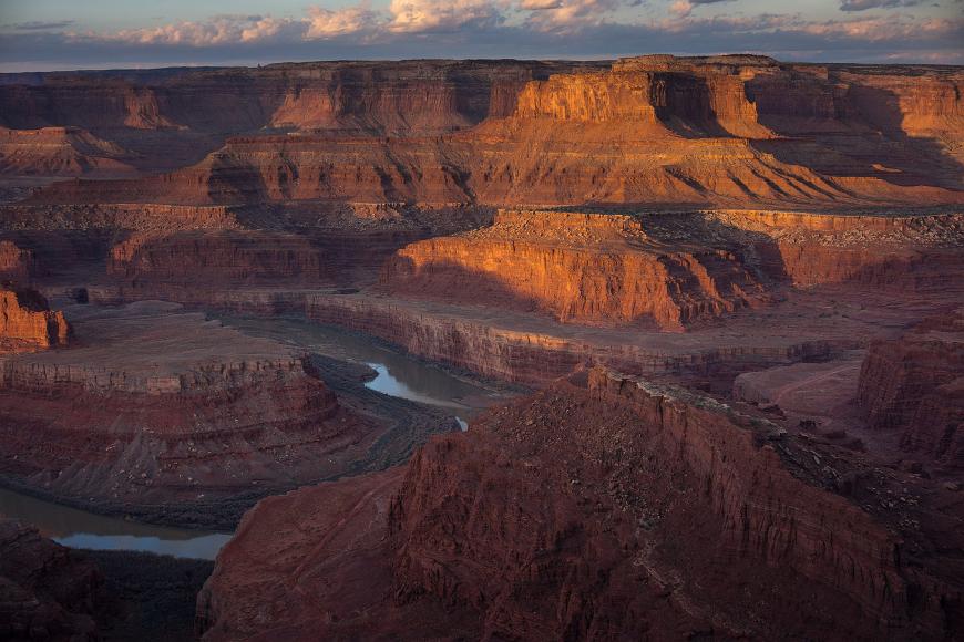 Canyonlands from Dead Horse Point State Park at dawn. Thanks for waking up early Sherene